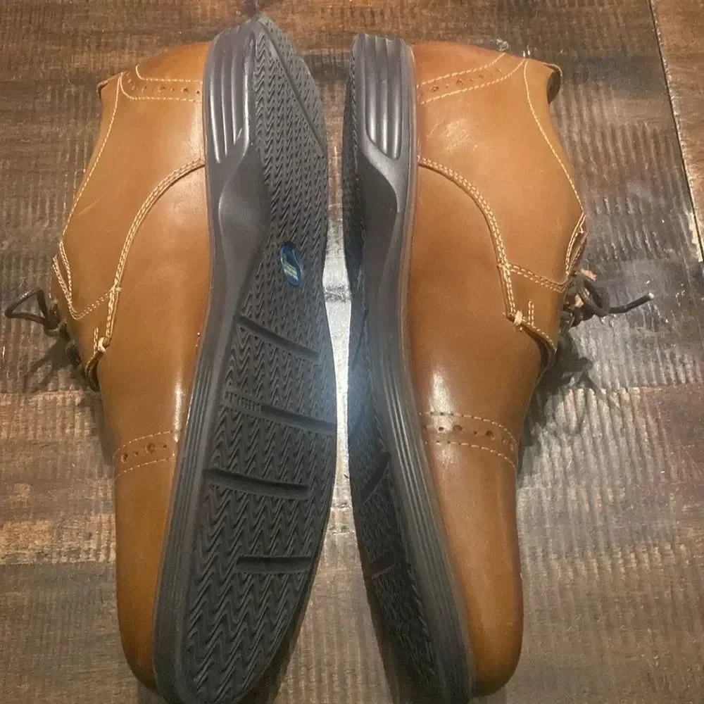 Nunn Bush Men’s Sz 10W NewHaven Oxfords Cap Toe  Leather Business Casual Shoes